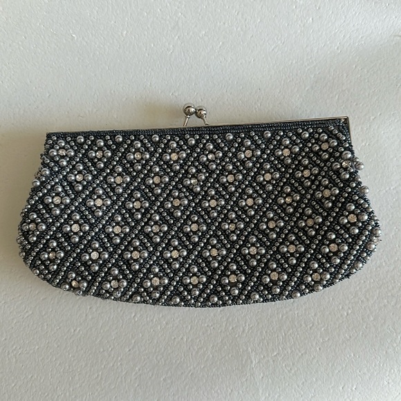 Harve Bernard evening bag with pearls - Picture 1 of 6